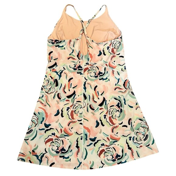 ATHLETA Blush Pink Floral Infinity Dress Built In Shorts Active Tennis Size XS - Picture 2 of 6